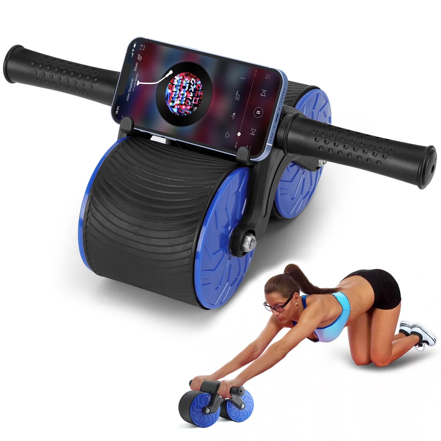 Get Your Abs in Gear: The Automatic Rebound Abdominal Wheel for a Workout So Good, Even Your Couch Will Be Jealous!